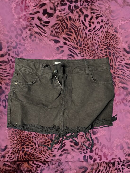 Bershka Dresses & Skirts - Bershka Black Denim Mini Skirt
